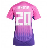 Dres Nemecko Benjamin Henrichs #20 Preč pre Ženy ME 2024 Krátky Rukáv